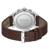 Hugo Boss 1514002 Trace Chronograph Men's Watch – Blue Dial & Brown Leather Strap