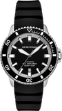Emporio Armani Sea Explorer Black Dial Black Silicone Strap Watch for Men - AR60086