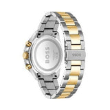 Hugo Boss Runner Chronograph Grey Dial Two Tone Steel Strap Watch for Men - 1514144