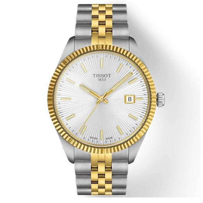 Tissot Ballade Quartz Silver Dial Two Tone Steel Strap Watch for Men - T156.410.22.031.00