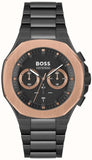 Hugo Boss 1514090 Taper Chronograph Men's Watch – Black Dial & Black Steel Strap