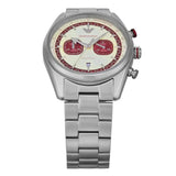Emporio Armani Racer Chronograph White Dial Silver Steel Strap Watch for Men - AR11645