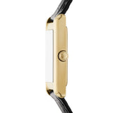 Emporio Armani Gino Black Dial Black Leather Strap Watch for Men - AR11666