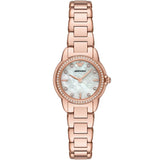 Emporio Armani Mia Mother of Pearl Dial Rose Gold Steel Strap Watch for Women - AR11671