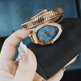 Just Cavalli Glam Evo 4 Blue Dial Rose Gold Steel Strap Watch for Women - JC1L229M0055