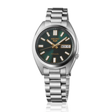 Seiko 5 Sports Automatic Green Dial Silver Steel Strap Watch for Men - SRPL57K1
