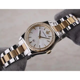 Emporio Armani Federica Mother of Pearl Dial Two Tone Steel Strap Watch for Women - AR11559