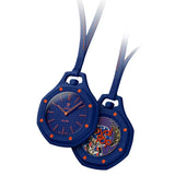 Swatch x AP Royal Pop Blue Dial Blue Leather Lanyard Watch for Men - Orenji Hachi