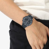 Hugo Boss 1514056 Troper Chronograph Men's Watch – Blue Dial & Blue Leather Strap