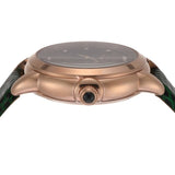 Emporio Armani Mia Meccanico Mother of Pearl Dial Green Leather Strap Watch for Women - AR60073