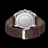 Hugo Boss 1514002 Trace Chronograph Men's Watch – Blue Dial & Brown Leather Strap