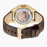 Citizen Mechanical Automatic Green Dial Brown Leather Strap Watch for Men - NJ0173-18X