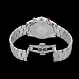Emporio Armani Racer Chronograph White Dial Silver Steel Strap Watch for Men - AR11645