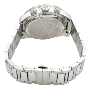 Versace Greca Dome Chronograph Blue Dial Silver Steel Strap Watch for Men - VE6K00323