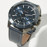 Hugo Boss 1514056 Troper Chronograph Men's Watch – Blue Dial & Blue Leather Strap