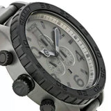 Nixon 51-30 Chronograph Grey Dial Grey Steel Strap Watch for Men - A083-1062