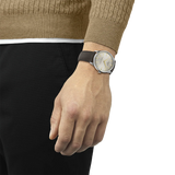 Tissot Chemin des Tourelles Automatic Powermatic 80 Ivory Dial Green Leather Strap Watch for Men - T139.407.16.261.00