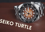 Seiko Prospex US Special Edition King Turtle Automatic Brown Dial Silver Steel Strap Watch for Men - SRPH55