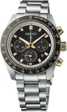 Seiko Prospex SSC941 Speedtimer Solar Chronograph Men's Watch – Black Dial & Silver Steel Bracelet