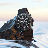 Hugo Boss 1513918 Admiral Chronograph Men's Watch – Black Dial & Black Nylon Strap