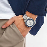 Citizen Mechanical Automatic White Dial Silver Steel Strap Watch for Men - NJ0171-81A