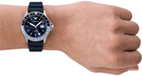 Emporio Armani World Explorer GMT Blue Dial Blue Rubber Strap Watch for Men - AR11592
