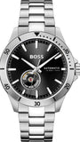 Hugo Boss 1514202 Troper Chronograph Automatic Men's Watch – Black Dial & Silver Steel Strap