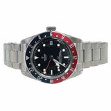 Tudor Black Bay GMT Black Dial Silver Steel Strap Watch for Men - M79830RB-0001