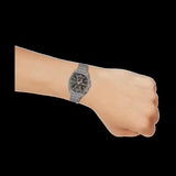 Hugo Boss Skytraveller Chronograph Gunmetal Grey Dial Grey Steel Strap Watch for Men - 1514153