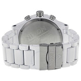 Nixon 51-30 Chronograph White Dial White Steel Strap Watch for Men - A083-1255