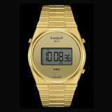 Tissot PRX Digital Quartz Gold Dial Gold Steel Strap Watch for Men - T137.463.33.020.00