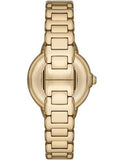 Emporio Armani Mia Crystals Gold Dial Gold Steel Strap Watch for Women - AR11609