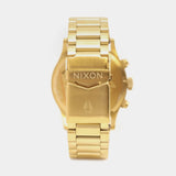 Nixon Sentry Chrono Gold Dial Gold Steel Strap Watch for Men - A386-502