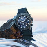 Hugo Boss 1513919 Admiral Chronograph Men's Watch – Blue Dial & Blue Nylon Strap