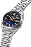 Seiko 5 Sports Automatic Blue Dial Silver Steel Strap Watch for Men - SRPL55K1