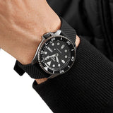 Seiko 5 Sports SKX Series Automatic Black Dial Black Silicone Strap Watch for Men - SRPD65K2