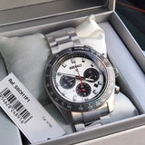 Seiko SSC911 Prospex Speedtimer Solar Chronograph Quartz Men's Watch – Silver Dial & Silver Steel Strap