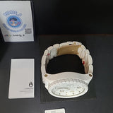 Nixon 51-30 Chronograph White Dial White Steel Strap Watch for Men - A083-1035