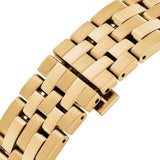 Seiko Presage Cocktail Time Automatic Diamonds Gold Dial Gold Steel Strap Watch for Women - SRE018J1