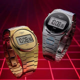 Tissot Digital Quartz Black Dial Silver Steel Strap Watch for Men - T137.463.11.050.00