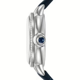 Emporio Armani Mia Moonphase Blue Dial Blue Leather Strap Watch for Women - AR11629