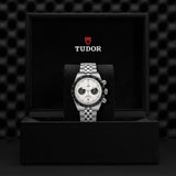 Tudor Black Bay Chrono Silver Dial Silver Steel Strap Watch for Men - M79360N-0014