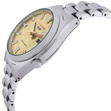 Seiko 5 Sports Automatic Gold Dial Silver Steel Strap Watch for Men - SRPL59K1