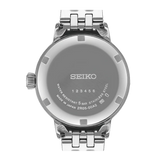 Seiko Presage Cocktail Time Automatic Skydiving Diamonds Blue Dial Silver Steel Strap Watch for Women - SRE007J1