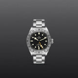 Tudor Black Bay Pro Black Dial Silver Steel Strap Watch for Men - M79470-0001