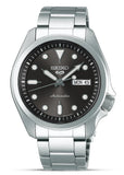 Seiko 5 Sports Automatic Grey Dial Silver Steel Strap Watch for Men - SRPE51K1