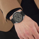 Hugo Boss 1514014 Cloud Chronograph Men's Watch – Grey Dial & Black Leather Strap