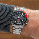 Seiko Prospex SSC915 Speedtimer Solar Chronograph Men's Watch – Black Dial & Silver Steel Bracelet