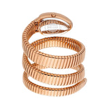 Just Cavalli Serpente Metallica White Dial Rose Gold Steel Strap Watch for Women - JC1L223M0045