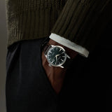 Seiko Presage Cocktail Time Automatic Green Dial Brown Leather Strap Watch for Men - SRPD37J1